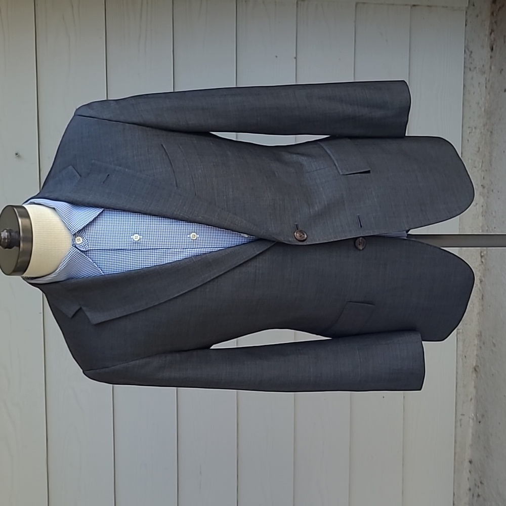 BROOKS BROTHERS Regent Fit Grey Wool Sz 38 S Mens Sport Coat Blazer